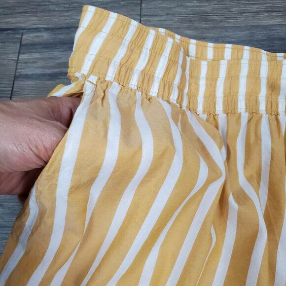 Old Navy Women’s Yellow Striped High Rise Shorts Size XL NWT Pull-On Pockets - Picture 4 of 6
